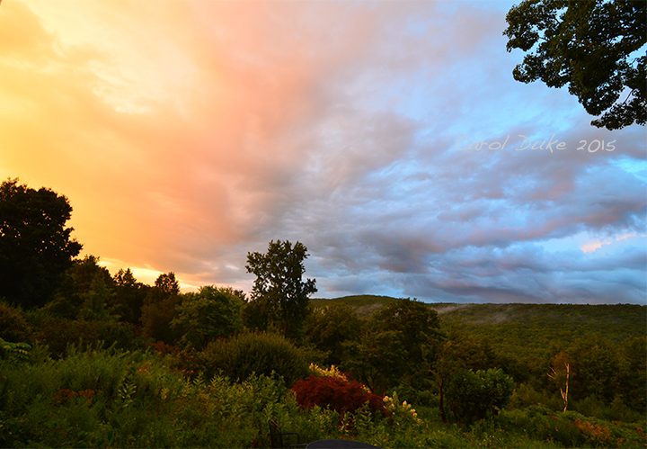 Flower Hill Farm Retreat Sky at Sunset